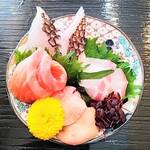 はまさき村 - 刺身の盛り合わせ