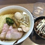 麺笑 巧真 - 特製塩らーめん¥1,200-（大盛り+¥100-）