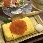 大衆酒場だんだん。 - だし巻き卵のいくら乗せ。この量は贅沢すぎるよ…