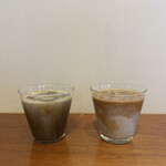 ou - ←ほうじ茶ラテ　カフェラテ→