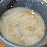 挽きぐるみ蕎麦屋 慎 - ツユにトロトロそば湯　美味すぎや