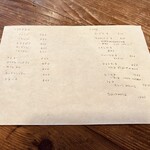 the little house of coffee2.0 - メニュー