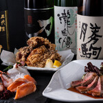 美しの国しゃこたん - 料理写真:地酒、焼酎、料理