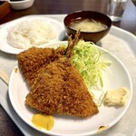 禄明軒 - アジフライライス