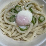 吉野家×はなまるうどん 天童南店 - 温玉とろろオクラ