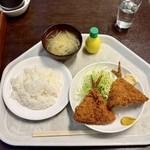 禄明軒 - アジフライライス