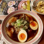 幸楽苑 - 料理写真:郡山ブラック500円+味玉130円