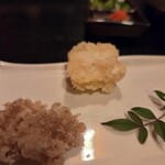 山富 - エラ白線揚げとふぐ唐揚げ