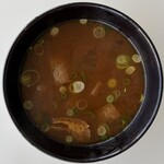吉泉食堂 - お味噌汁！赤出汁最高！最&高！