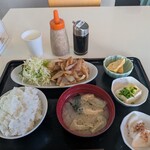 サウナしきじ - しょうが焼き定食　1200円