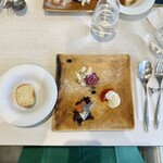 카구라자카 탄테보네 - ３種の前菜　パンも美味しい