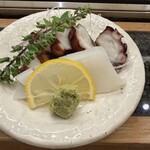 菊寿司 - タコとイカのつまみ