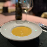 ビストロミモザ - カボチャのスープだっけな。もう酔っ払いモードで忘れたw