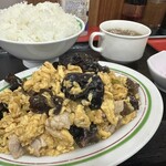中華食堂 あだち - 肉きくらげ玉子定食