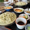 そばの里 奴庵 - 料理写真:とくとくランチ1200円。日替わりで、この日は蕎麦、鶏そぼろ丼、イカフライ、昆布と大豆の煮物が付いてお得！あと若い店員さんが接客素晴らしい