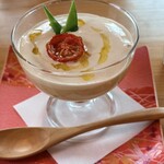 OYSTER HOUSE Grow - 牡蠣の茶碗蒸し風　鱈の白子のムース掛け