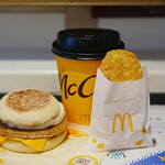 マクドナルド - 料理写真:マックグリドル® ソーセージエッグ セット(￥560)