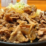 肉のやま金 - やま金豚盛り大盛り