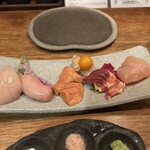 鶏一途 - 地鶏の刺身盛り合わせ（鶏一途）2025.6