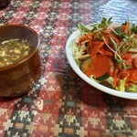 DURGA - 今回はドレッシングもスープも味がよりしっかりとしている。
