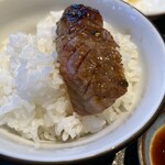 東京焼肉 平城苑 - 皆さんがされているように、肉をご飯にバウンドしてみました〜