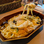 水辺のカフェテラス - 日光産ゆばと冬野菜の豆乳クリームスパゲティ（冬季限定）