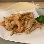 花菜 - 小エビの唐揚げ
