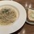 クラブハウスエニ - 料理写真:ズワイガニとカニミソのクリームパスタとフォカッチャ　これにサラダが付いて1,500円