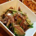 哲2 - 砂肝ピリ辛あえ