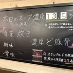 博多ラーメン 和 - 本日のスープ濃度