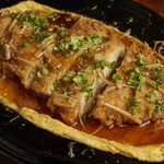 民芸レストラン 盛よし by onion - 料理写真:☆盛よし風ロースカツ鉄板焼き定食（ご飯・味噌汁・もやしナムル・サラダ付き）