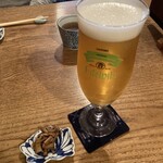 手打そば 菊谷 - ビール