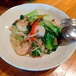 中国料理 堀内 - 海老と青菜の炒め物