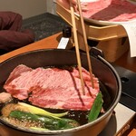 すき焼きと牛まぶし ももしき - 