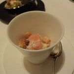 真鱈のマンテカート　トマトのクレマ