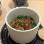 鮨結う遥 - 茶碗蒸し→半分食べて味変!!