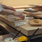 鮨結う遥 - もう一品のアラカルトは…シマエビ＆雲丹