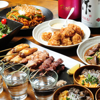 3時間飲み放題付◆旬の味覚と名物親子丼を楽しむコースをご用意