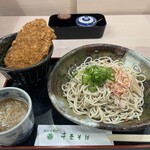 千束そば - おろしそば中盛りとミニソースカツ丼のサービスセット1,250円＋280円