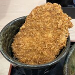 千束そば - ミニひれかつソースカツ丼