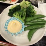 一笑一杯 - ブロッコリーとスナップえんどう