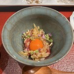 天ぷら もっこす - 16.馬刺しのユッケ丼