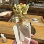 天ぷら もっこす - 18.ほうれん草の根っこ