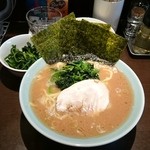 いずみ家 - 並ラーメン ほうれん草 ライス