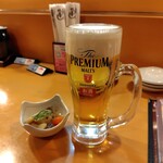 や台ずし - 生ビールとお通し