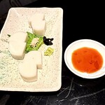 石臼挽蕎麦 三国家 - 板わさ