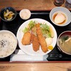 こなや - エビフライと岩ガキのフライ＆ミニチキンカツ 1,100円