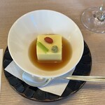 日本料理 花むさし - ゆず胡麻豆腐