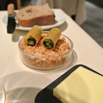 Astrance - ホタテの付け合わせ