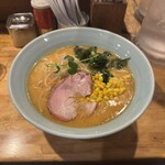 なるめん - 料理写真:味噌ラーメン ¥1,000 +麺大盛¥100 +チャーシュー1枚¥50